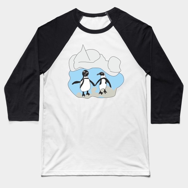 Penguins Baseball T-Shirt by Alekvik